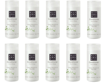 Rituals Its a Wrap Cherry Blossom & Rice Milk Conditioner. Lot of 10 Total 8.5oz