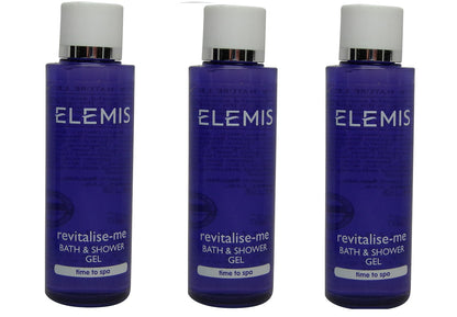 Elemis Revitalize Me Bath & Shower Gel lot of 3 Bottles each 1.7oz. Total of 5.1oz